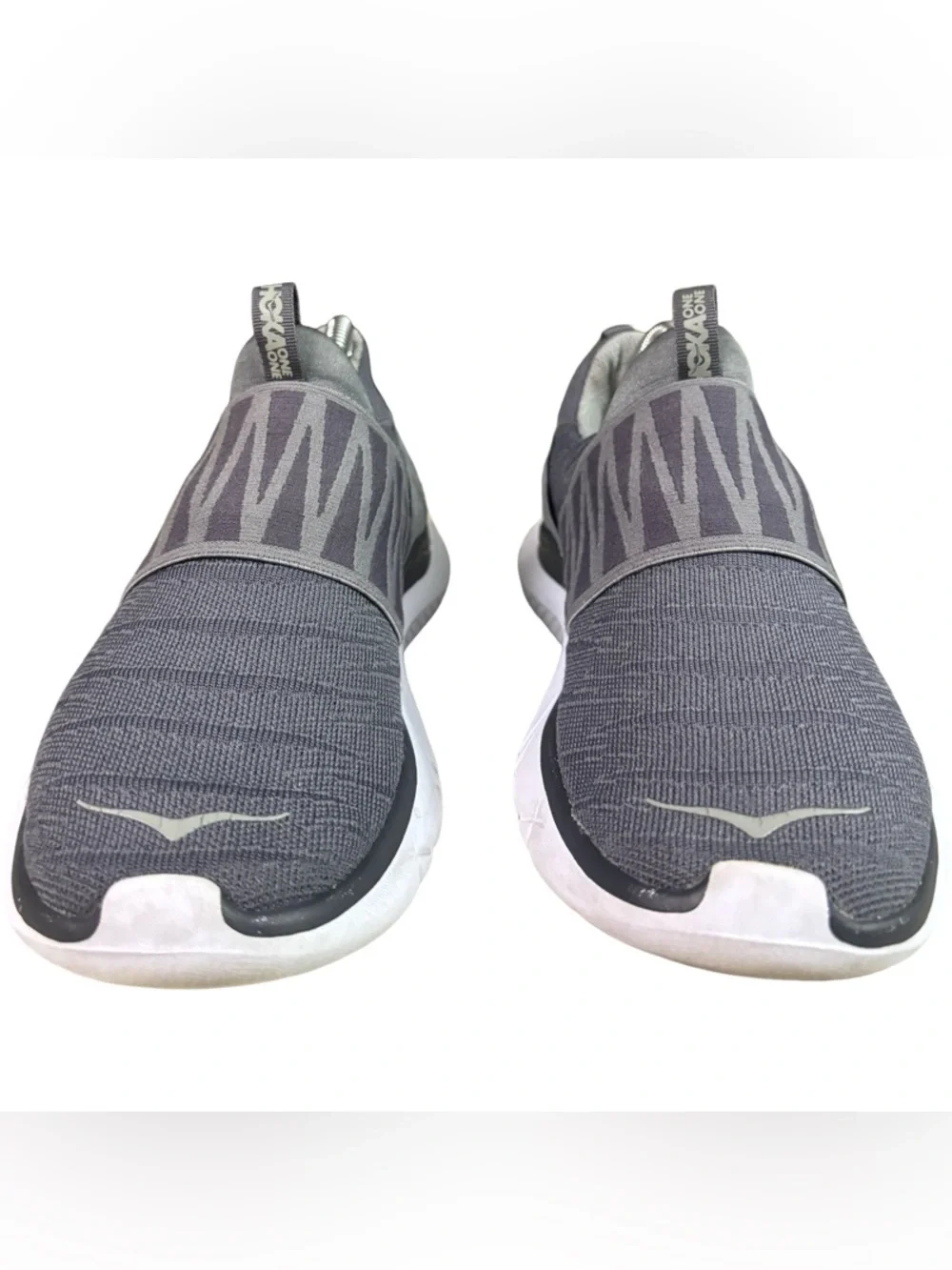Hoka One One HUPANA Slip On Sz 8 Athletic Running Sneaker Grey Women's - Picture 4 of 8